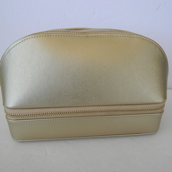 NEW Brouk and Co DUO Travel Organizer Gold COSMETIC CASE ORGANIZER - Picture 1 of 7